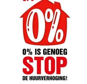 Oproep aan de Woningcorporaties tot het niet verhogen van de huur